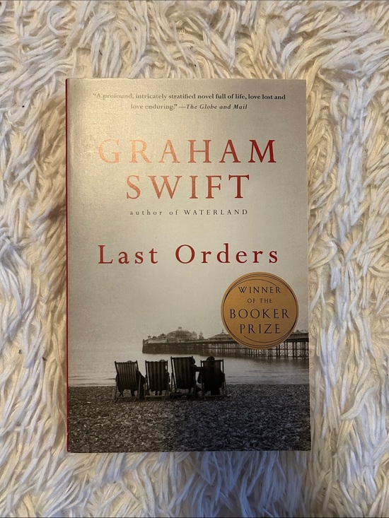 Indigo Other - Last Orders Paperback - Cream and Red Cover, by Graham Swift, booker prize